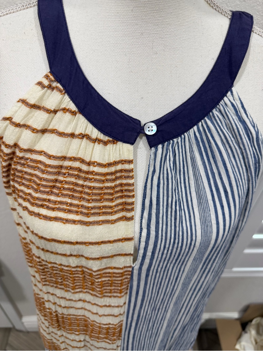 Anthropologie THML Mixed Print Boho
Patchwork Halter Maxi Dress - Picture 7 of 16
